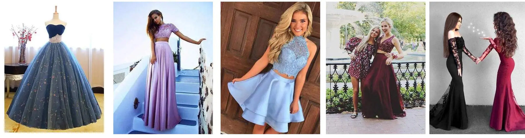 Six Popular Lace Prom Dresses for Christmas Party with Affordable Price