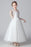 3/4 Length Sleeves Ankle-Length PrincessWhite Flower Girl Dresses Tulle Formal Kids Pageant Dresses - Flower Girl Dress