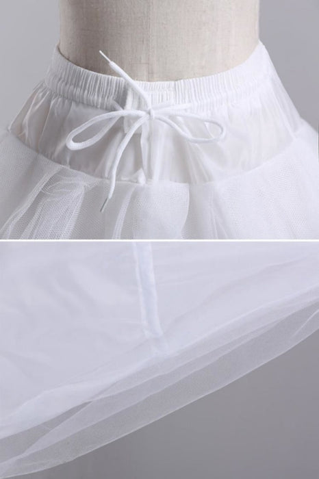 3 Hoops Ball Gown White Tulle Wedding Petticoats | Bridelily - wedding petticoats