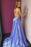 646. Spaghetti-Straps Split Long Prom Dress