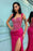 655. Fuchsia Straps Mermaid Prom Dress with Split