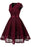 A| Bridelily Womens Street 1950s Short Sleeve A-Line Cocktail Party Dress - lace dresses