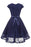 A| Bridelily Womens Street 1950s Short Sleeve A-Line Cocktail Party Dress - lace dresses