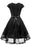 A| Bridelily Womens Street 1950s Short Sleeve A-Line Cocktail Party Dress - S / Black - lace dresses