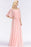 Bridelily Affordable Flounced Crinkle Halter Bridesmaid Dresses Modest Pink Chiffon Wedding Party Dress