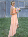 A-Line/Princess Sleeveless Scoop Asymmetrical Chiffon Bridesmaid Dresses - Bridesmaid Dresses
