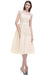 A-line TulleLace Tea Length Party Dress Crew neck Sleeveless Short Homecoming Dress - Champagne / US 2 - Prom Dresses