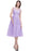 A-line TulleLace Tea Length Party Dress Crew neck Sleeveless Short Homecoming Dress - Lilac / US 2 - Prom Dresses