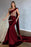 Amazing Champagne One-Shoulder Sleeveless Mermaid Prom Dress with Slit and Ruffles