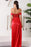 Amazing Red Off-the-Shoulder Sweetheart Mermaid Prom Dress with Split