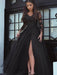 Sleeves Off-the-Shoulder Sweep/Brush Train Lace With Applique Dresses - Prom Dresses