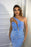 Baby Blue One-Shoulder Sequined Mermaid Prom Dress