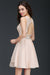 Bridelily Pretty Lace Backless Short Pink Bridesmaid Dresses with Beadings