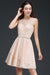 Bridelily Pretty Lace Backless Short Pink Bridesmaid Dresses with Beadings