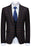 Iverson Fashion Black And Yellow Plaid Three Pieces Men Suits For Business