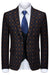Iverson Fashion Black And Yellow Plaid Three Pieces Men Suits For Business