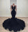 Black Halter Mermaid Prom Dress with Sequins