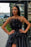 Black Long Prom Dress Split with Feather