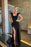 Black Mermaid Prom Dress Long with Split and Ruffles