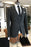 Hubery Black Notched Lapel Three Pieces Simple Business Suits