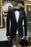 Chester Bespoke Black Peaked Lapel Two Pieces Men Suits For Prom