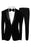 Brain Formal Black Peaked Lapel Two Pieces Velvet Prom Suits For Men