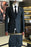 Aubrey Formal Black Three Pieces Peaked Lapel Business Suits For Men