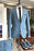 Herbert Fashion Blue Peaked Lapel Two Pieces Prom Suits