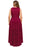 Bridelily A-line Hi-lo V-neck Burgundy Lace Dresses - lace dresses