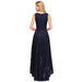 Bridelily A-line Hi-lo V-neck Burgundy Lace Dresses - lace dresses