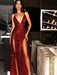 Bridelily Sheath Sleeveless V-Neck Sweep/Brush Train Sequins Dresses - Prom Dresses