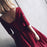Burgundy Lace V-neck Homecoming Dress Half Sleeve V Neck Short Prom Dresses - Prom Dresses