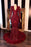 Burgundy Long Sleeves Sequins Mermaid Prom Dress