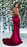 Burgundy Mermaid Lace Prom Dress Long