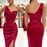 Burgundy One Shoulder Short Prom Dress