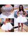 C| Bridelily A-Line Tulle Sweetheart Sleeveless Short/Mini With Beading Dresses - Prom Dresses