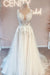 Charming Jewel A-Line Lace Tulle Wedding Dress with Applique - wedding dress