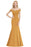 Charming Off-the-Shoulder Tulle Lace Appliques Mermaid Evening Gowns - Mustard / US 2 - Prom Dresses