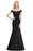 Charming Off-the-Shoulder Tulle Lace Appliques Mermaid Evening Gowns - Black / US 2 - Prom Dresses