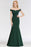 Charming Off-the-Shoulder Tulle Lace Appliques Mermaid Evening Gowns - Dark Green / US 2 - Prom Dresses