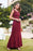 Charming Off-the-Shoulder Tulle Lace Appliques Mermaid Evening Gowns - Burgundy / US 2 - Prom Dresses