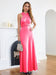 Charming Sleeveless A-Line Ankle-Length Satin Prom Dresses - Prom Dresses