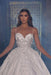 Charming Spaghetti Straps Beaded Ball Gown Wedding Dress with Chapel Train - wedding dress