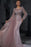 Charming Sweetheart Long Sleeves Beaded Sheath Long Prom Dress