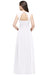 Charming V-Neck Aline Evening Dress with Chains Sleeveless Empire Chiffon Bridesmaid Dress - Prom Dresses