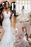 Charming V-Neck Appliques Lace Mermaid Chapel Wedding Dress