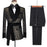 Scott Classic Black Shawl Lapel Double Breasted Jacquard Wedding Suits