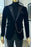 Aidan Chic Black Peaked Lapel Two Pieces Velvet Prom Suits For Men