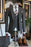 Berg Chic Black Striped Peaked Lapel Three Pieces Business Suits