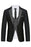 Godfery Chic Black Three Pieces Notched Lapel Business Suits For Men